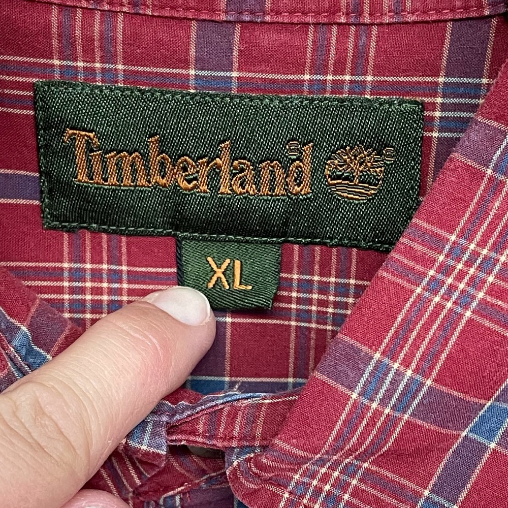 * | Timberland | short sleeve button up shirt. Size XL. - Picture 2 of 4